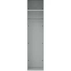Lind nest garderobeskap 50x220x60cm hvit uten dør