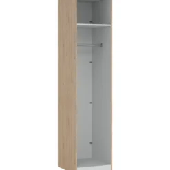 Lind nest garderobeskap 50x220x60cm eik uten dør
