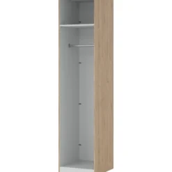 Lind nest garderobeskap 50x220x60cm eik uten dør