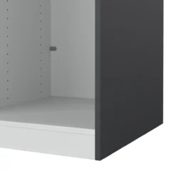 Lind nest garderobeskap 50x220x60cm antrasitt grå uten dør