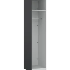 Lind nest garderobeskap 50x220x60cm antrasitt grå