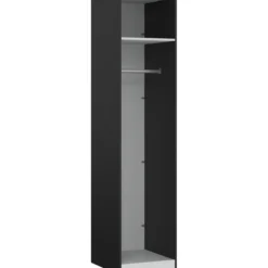 Lind nest garderobeskap 50x220x60cm sort