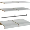 Lind nest garderobeskap 200x220x60cm hvit med speil