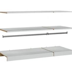 Lind nest garderobeskap 150x220x60cm eik