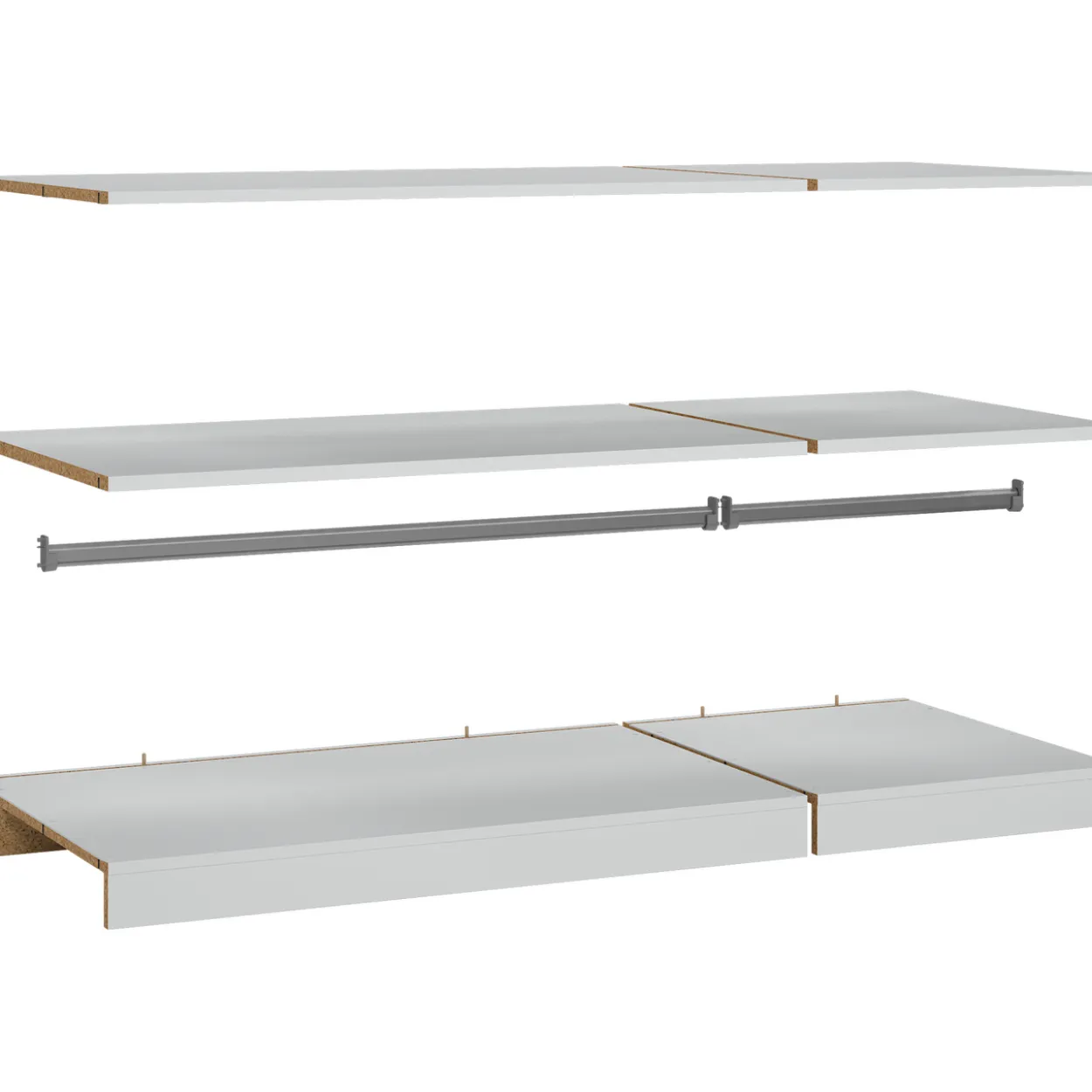 Lind nest garderobeskap 150x220x60cm eik