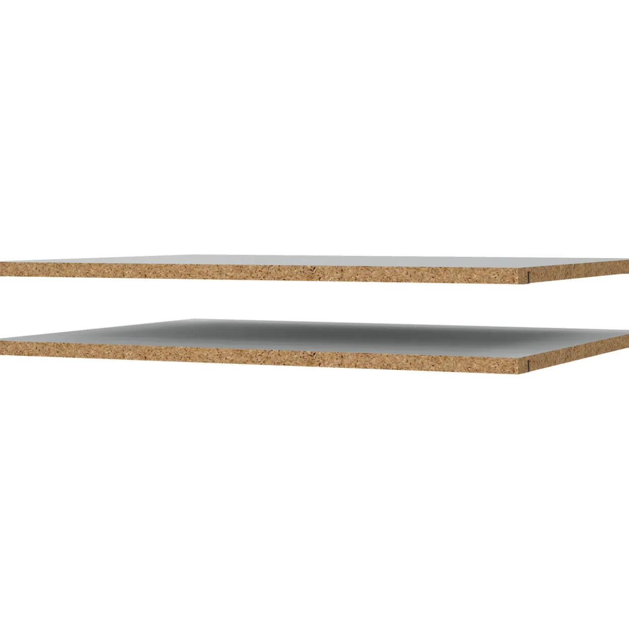 Lind nest hylle lys grå 2x75