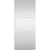 Lind nest skyvedørsgarderobe 200x220x67cm sort med speil
