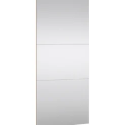 Lind nest skyvedørsgarderobe 200x220x67cm hvit med speil
