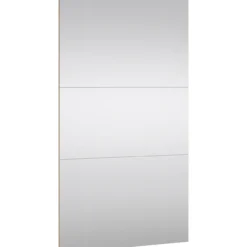 Lind nest skyvedørsgarderobe 250x220x67cm sort med speil