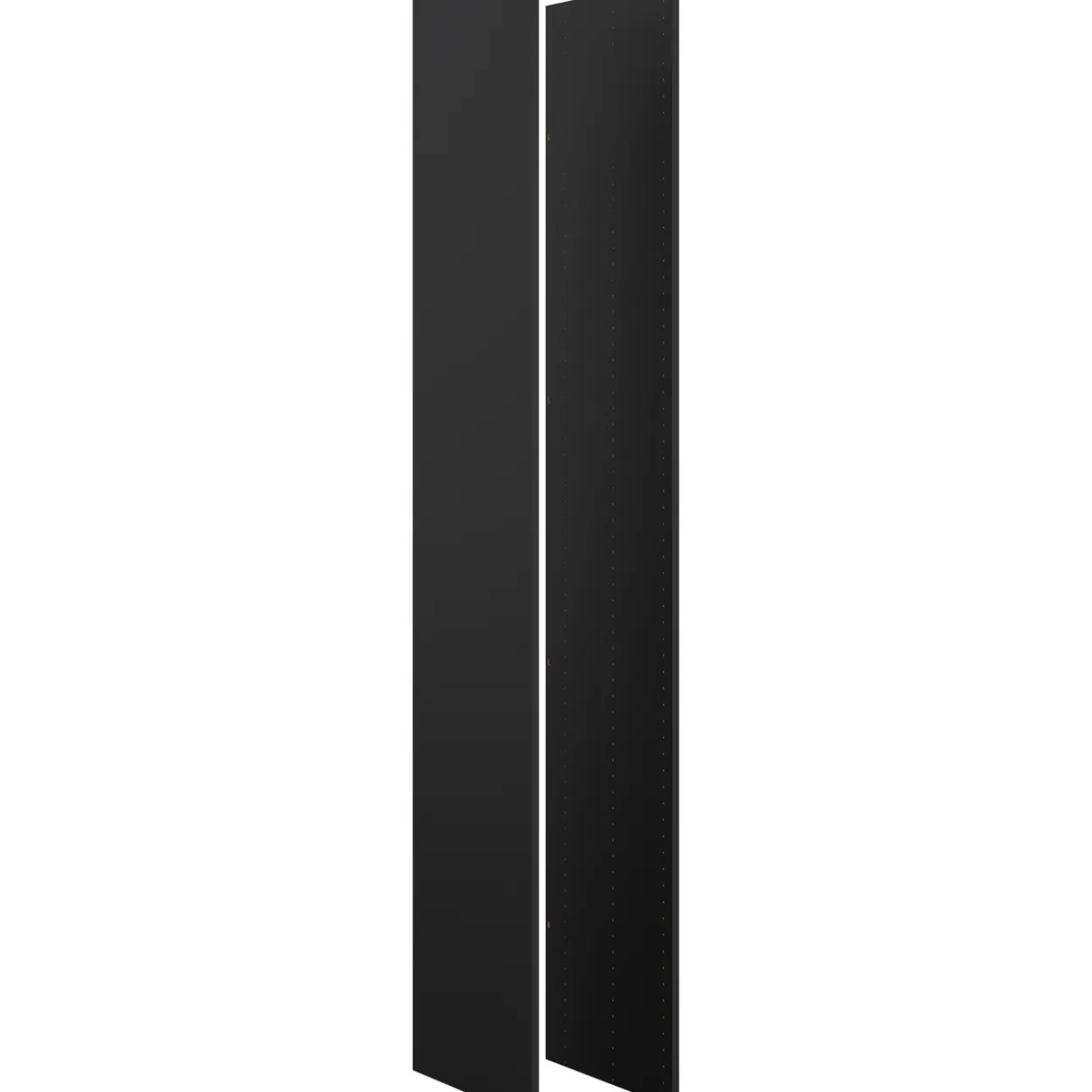 Lind nest skyvedørsgarderobe 250x220x67cm sort med speil