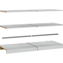 Lind nest skyvedørsgarderobe 250x220x67cm eik med speil