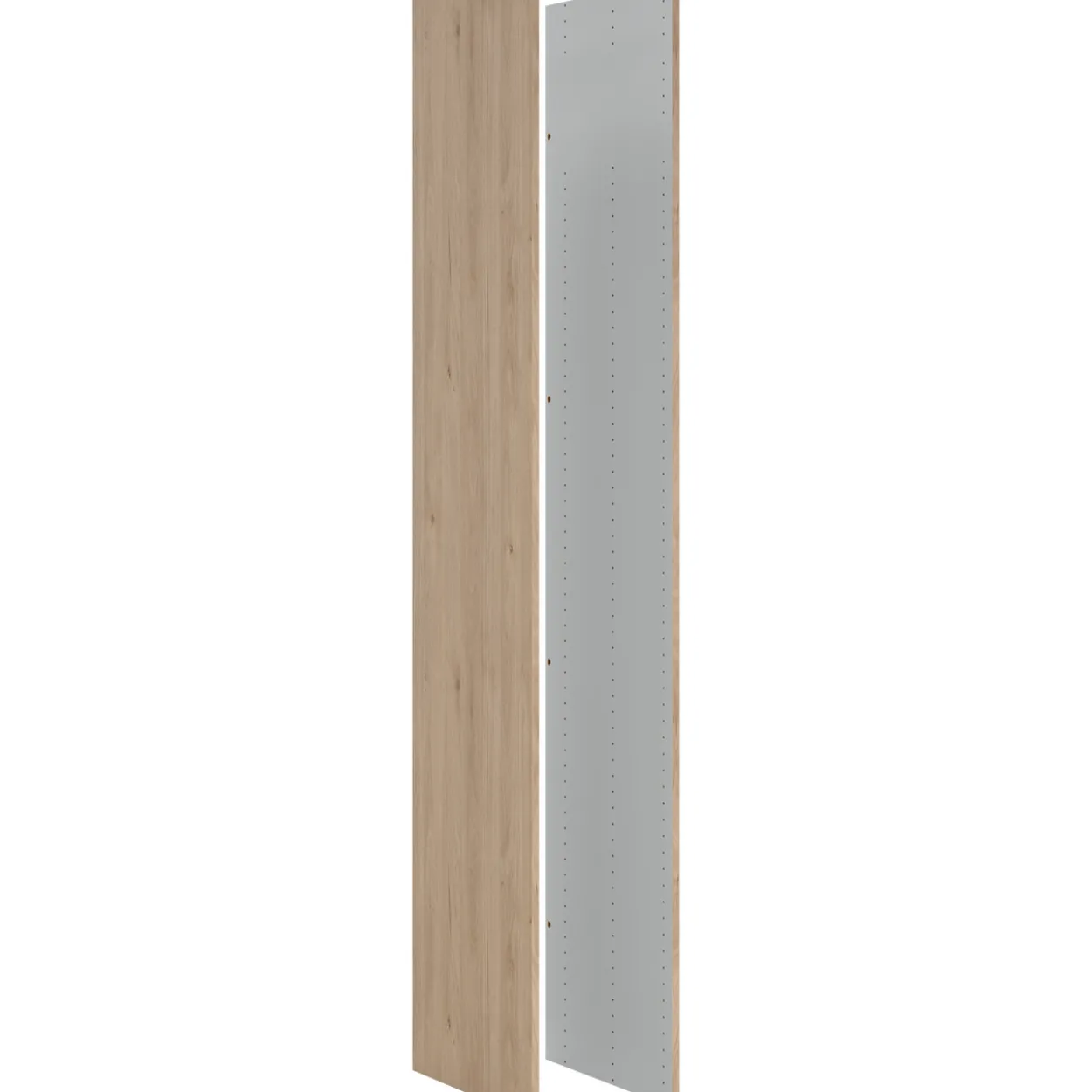 Lind nest skyvedørsgarderobe 250x220x67cm eik med speil