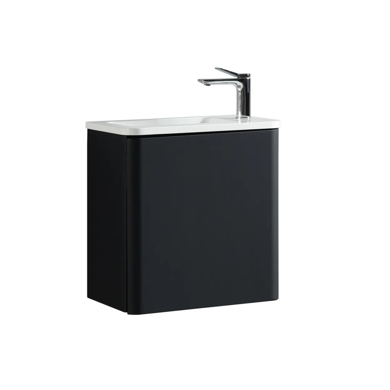 Lind oasis small 50 baderomsmøbel venstre sort