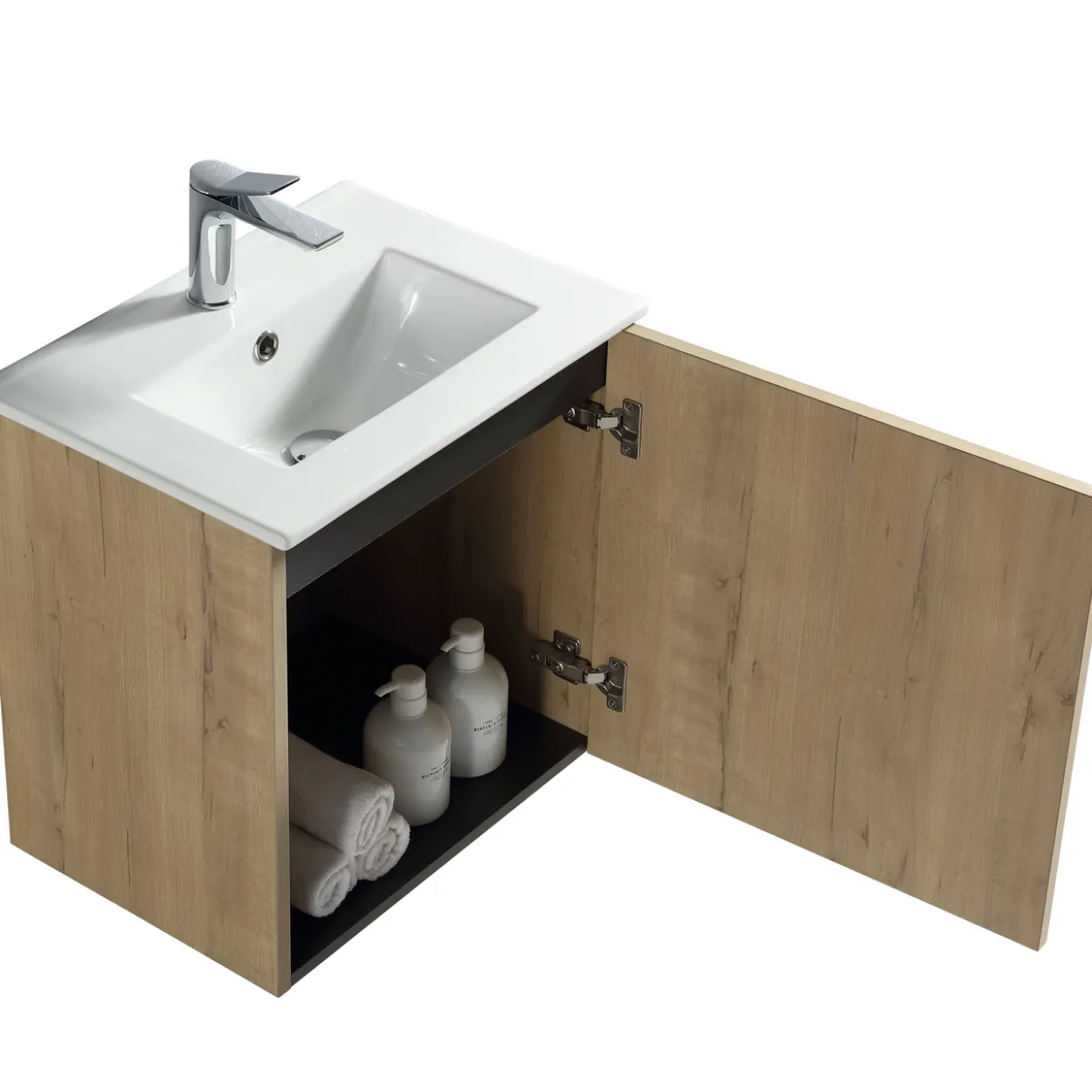 Lind square 50 baderomsmøbel eik