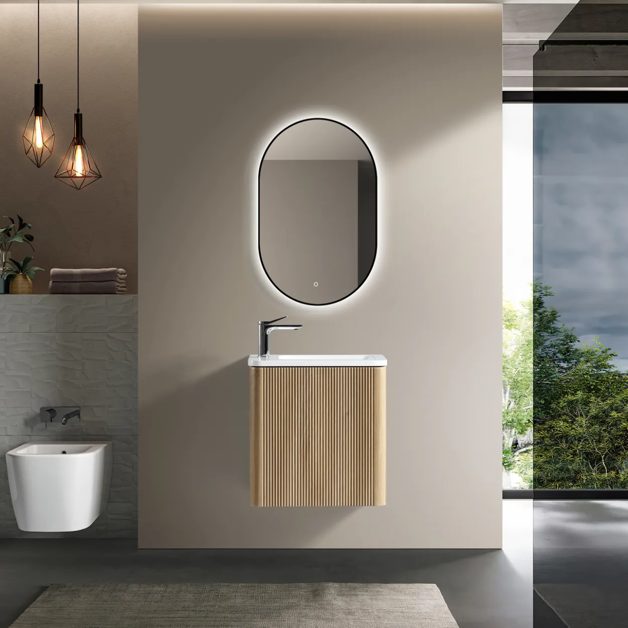 Lind timber small 50 baderomsmøbel høyre