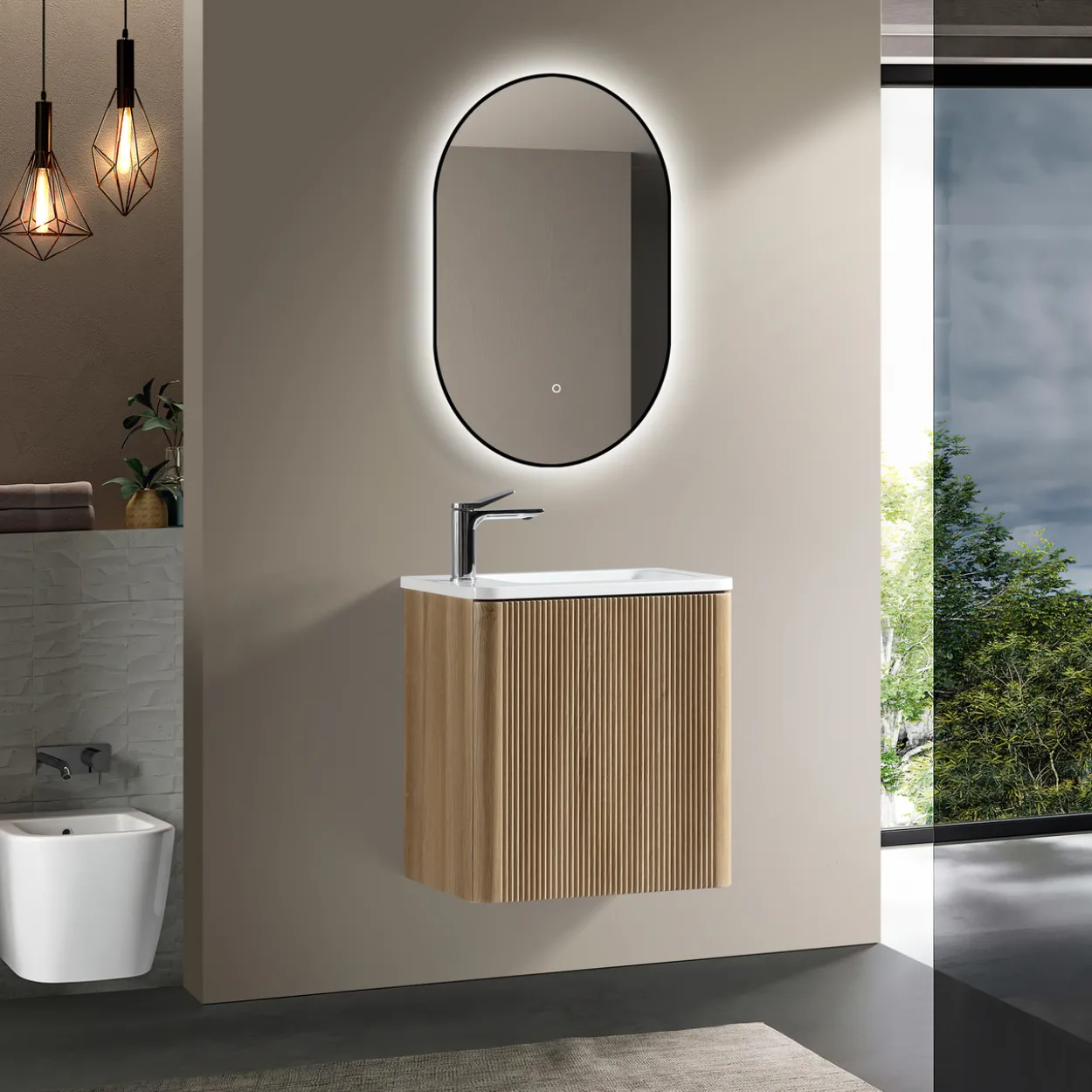 Lind timber small 50 baderomsmøbel høyre