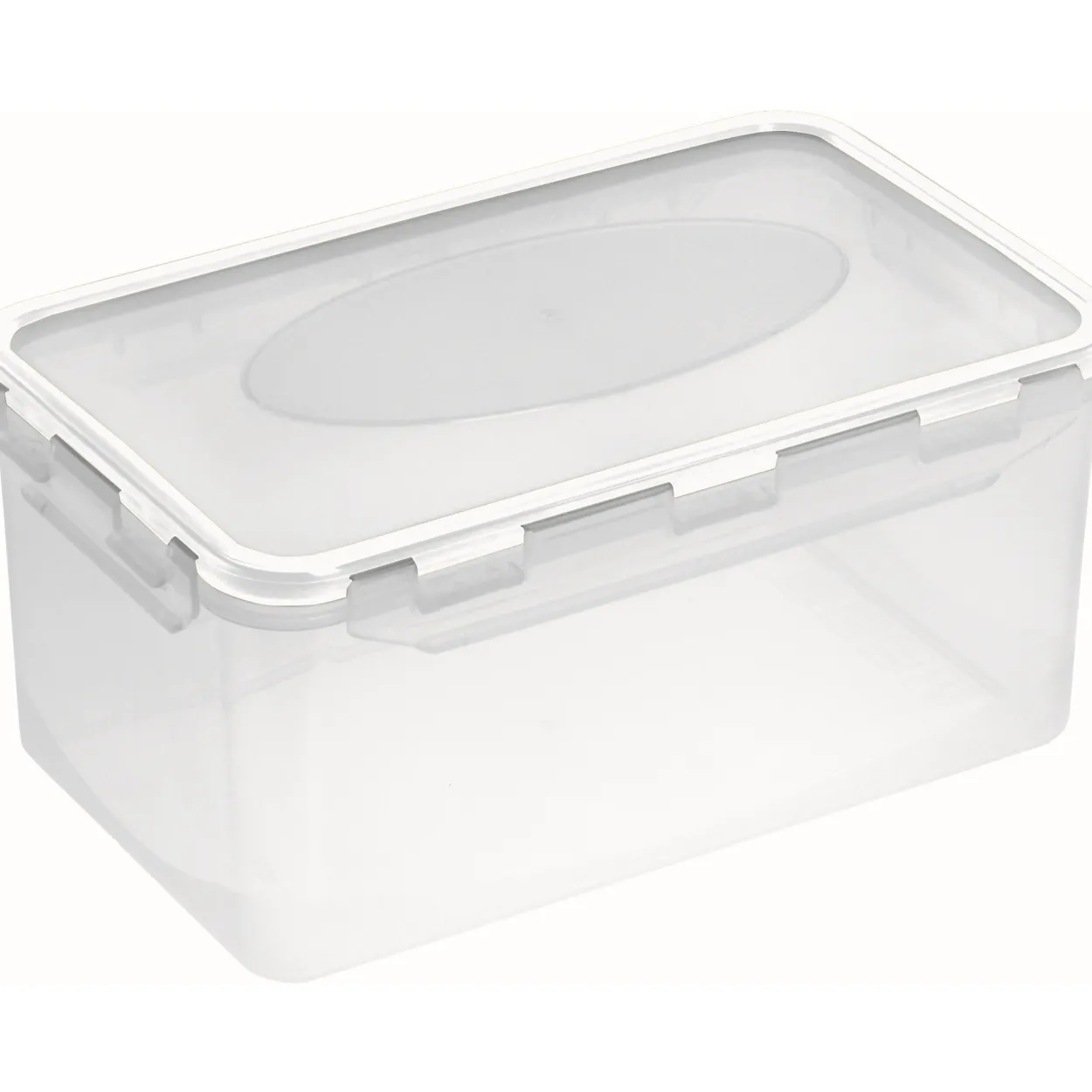 Lufttett boks transparent 2 l hvit