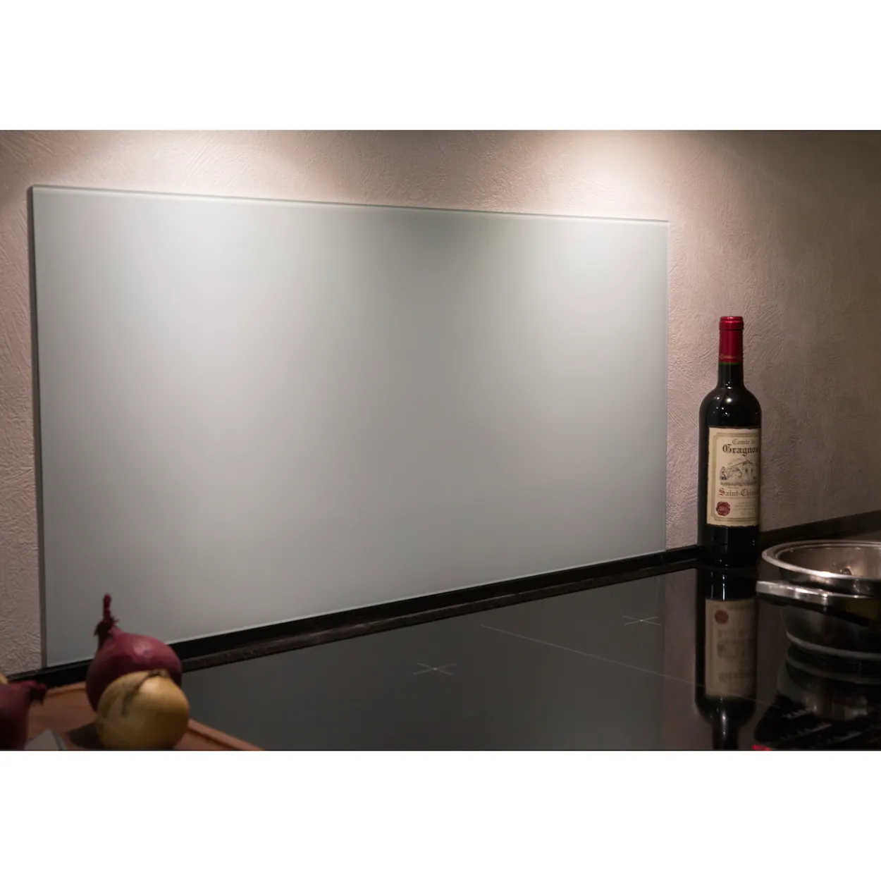 Millex beskyttelsesplate 40x80 cm frostet glass