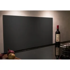 Millex beskyttelsesplate 40x90 cm sort glass