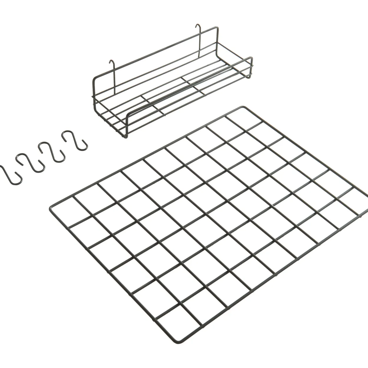 Millex organizer til akustikkpanel inkl. 4 s-kroker og hylle