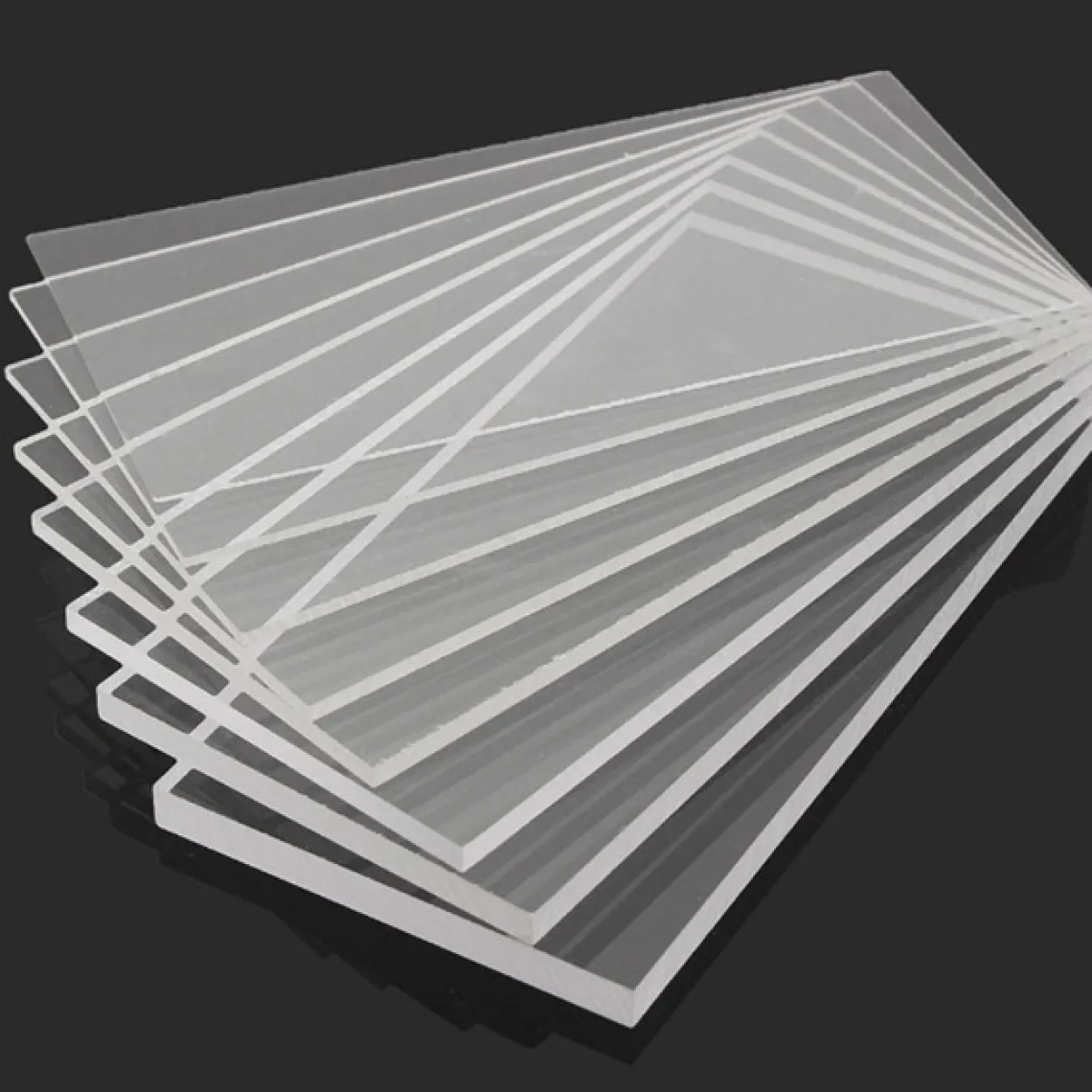Millex plate i plastglass klar 500×1000×4 mm