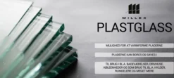 Millex plate i plastglass klar 500×1000×4 mm