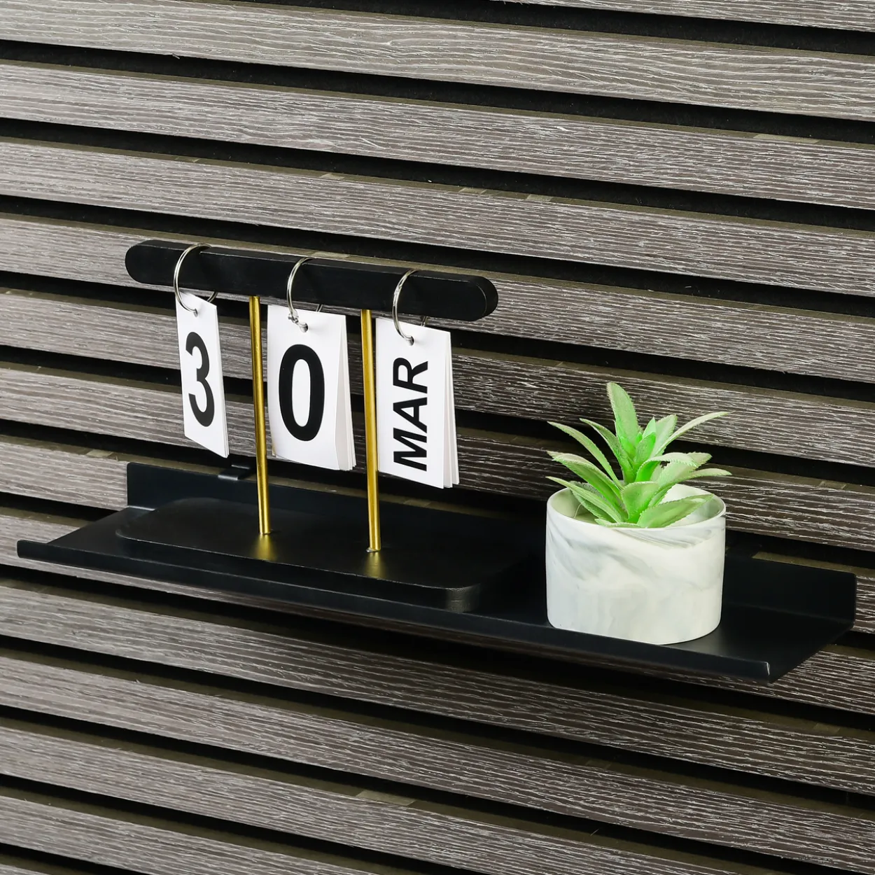 Millex sort hylle 40 cm til akustikkpanel