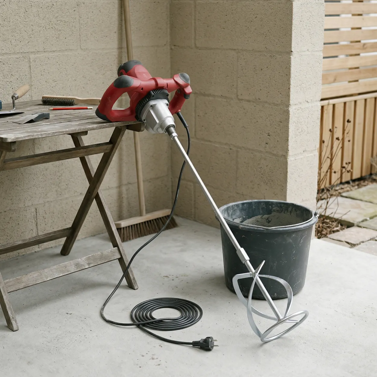 Mjølner mørtelblander ø120mm visp 1400w