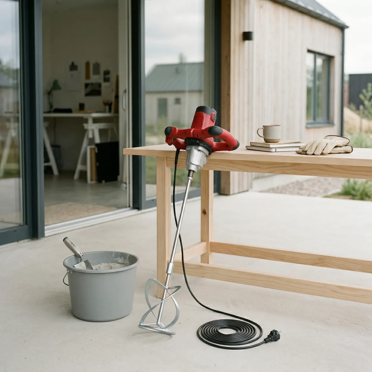 Mjølner mørtelblander ø120mm visp 1400w