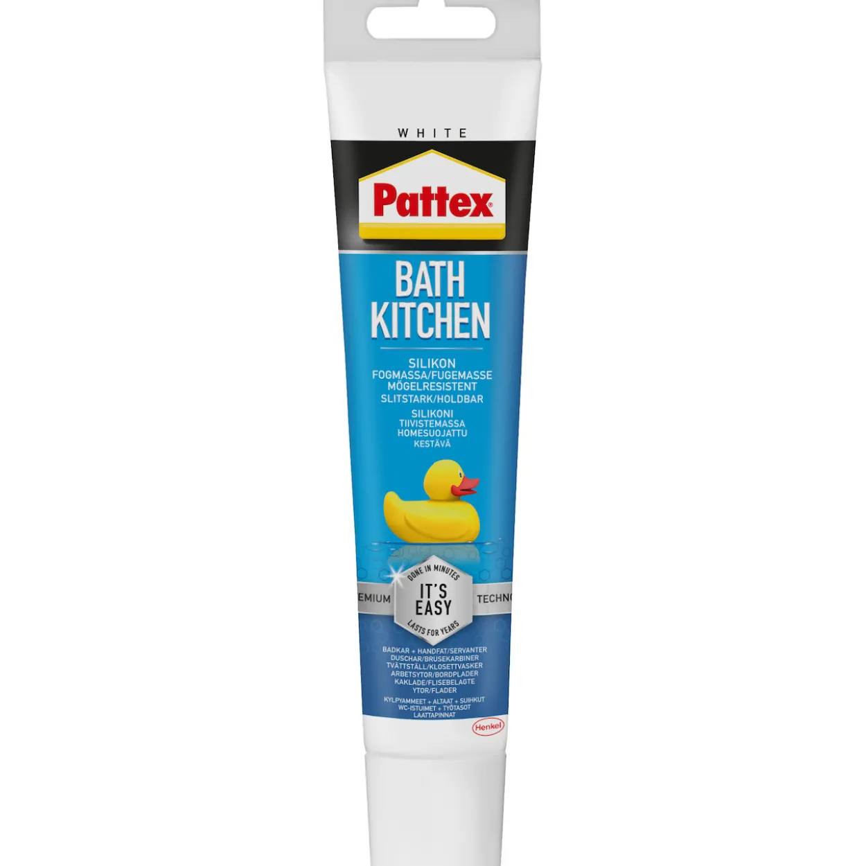 Pattex silikonfuge bad & kjøkken hvit 50ml