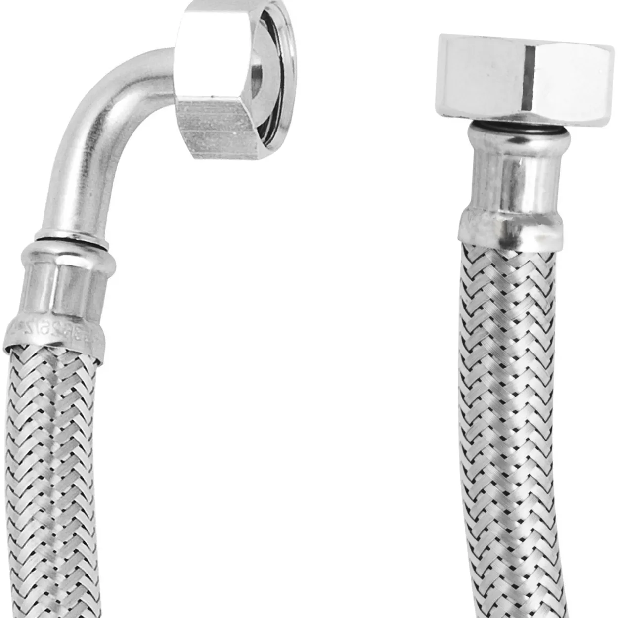 Pex trykkslange til kabinett 1/2" rett x 1/2" vinkel 150 cm