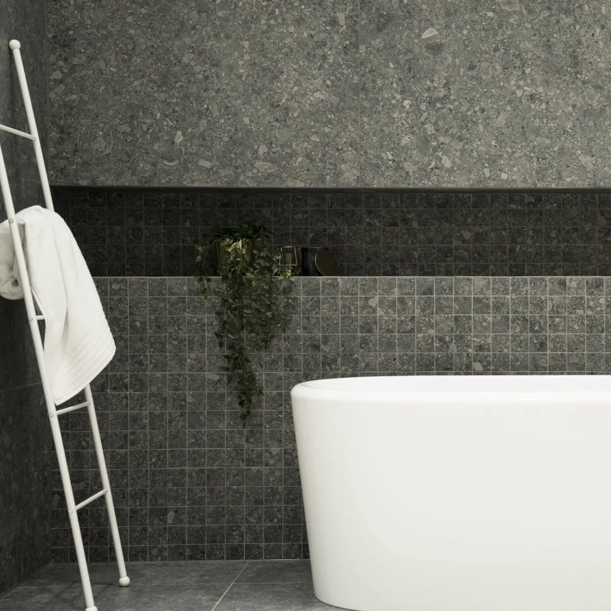 Pietre di paragone mosaico gre nero 6x6 9mm