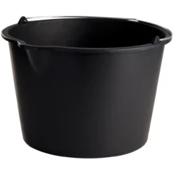 Probuilder industribøtte 20l m/helletut sort