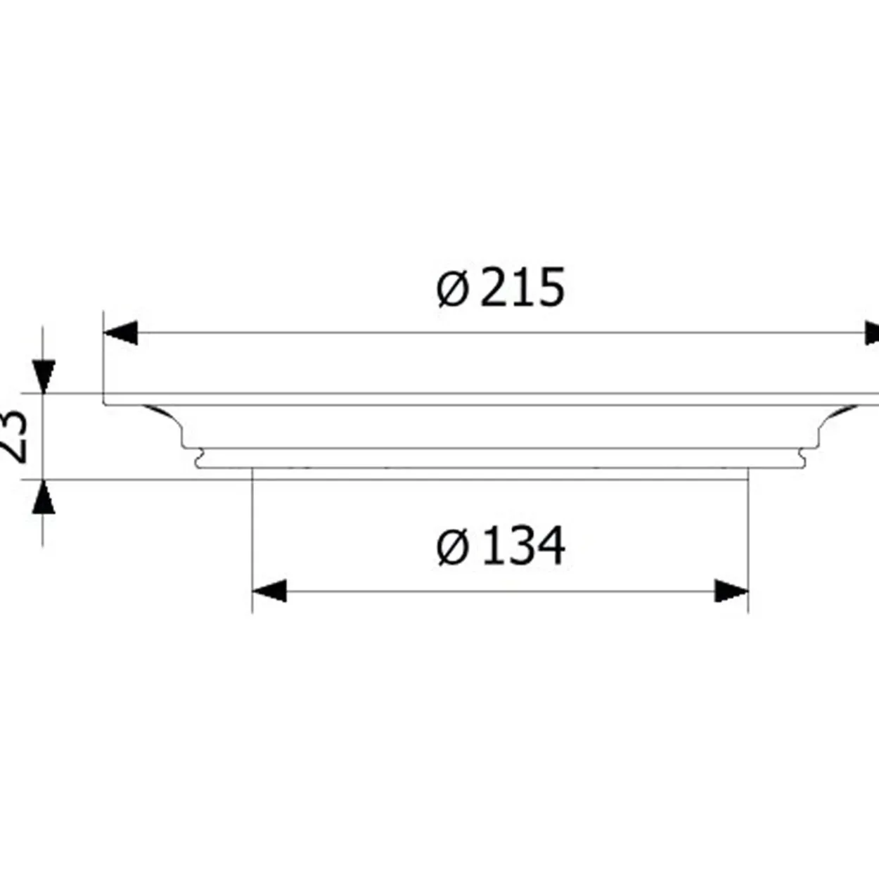 Purus forhøyning 13 mm for stålklemring