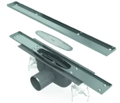 Purus line tile insert ø75 1000mm m/sideutløp