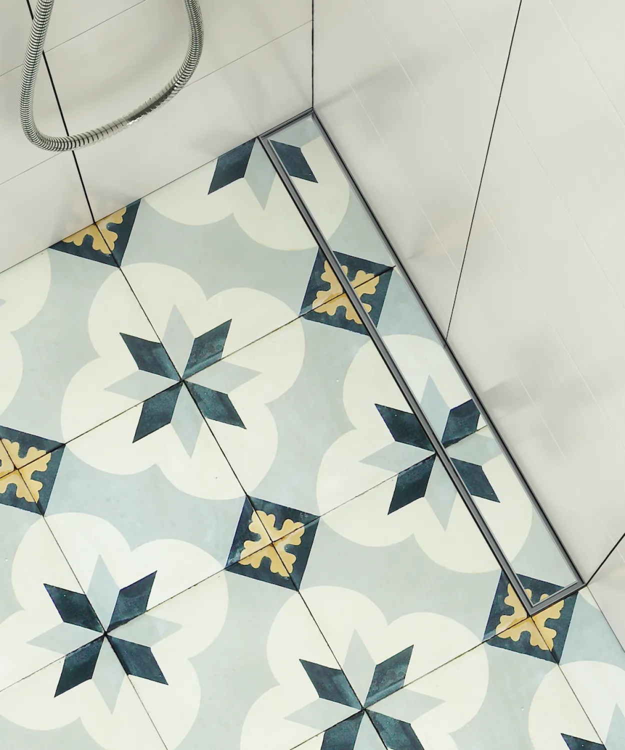 Purus line tile insert ø75 1000mm m/sideutløp