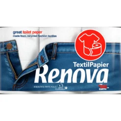 Renova tekstil toalettpapir 6 ruller