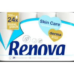Renova toalettpapir skincare derma 24 ruller