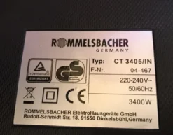 Rommelsbacher induksj.kokeplate dobbel rommelsb. 3400 watt