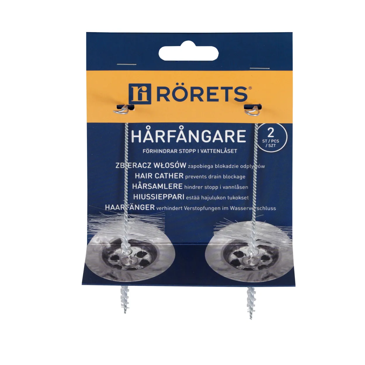 Rörets håroppsamler 2 pk