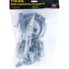 Rørklammer 110 mm grå plast 5pk.