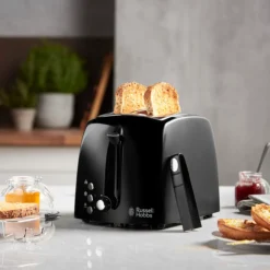 Russell hobbs brødrister russell robbs textures, svart, 850w