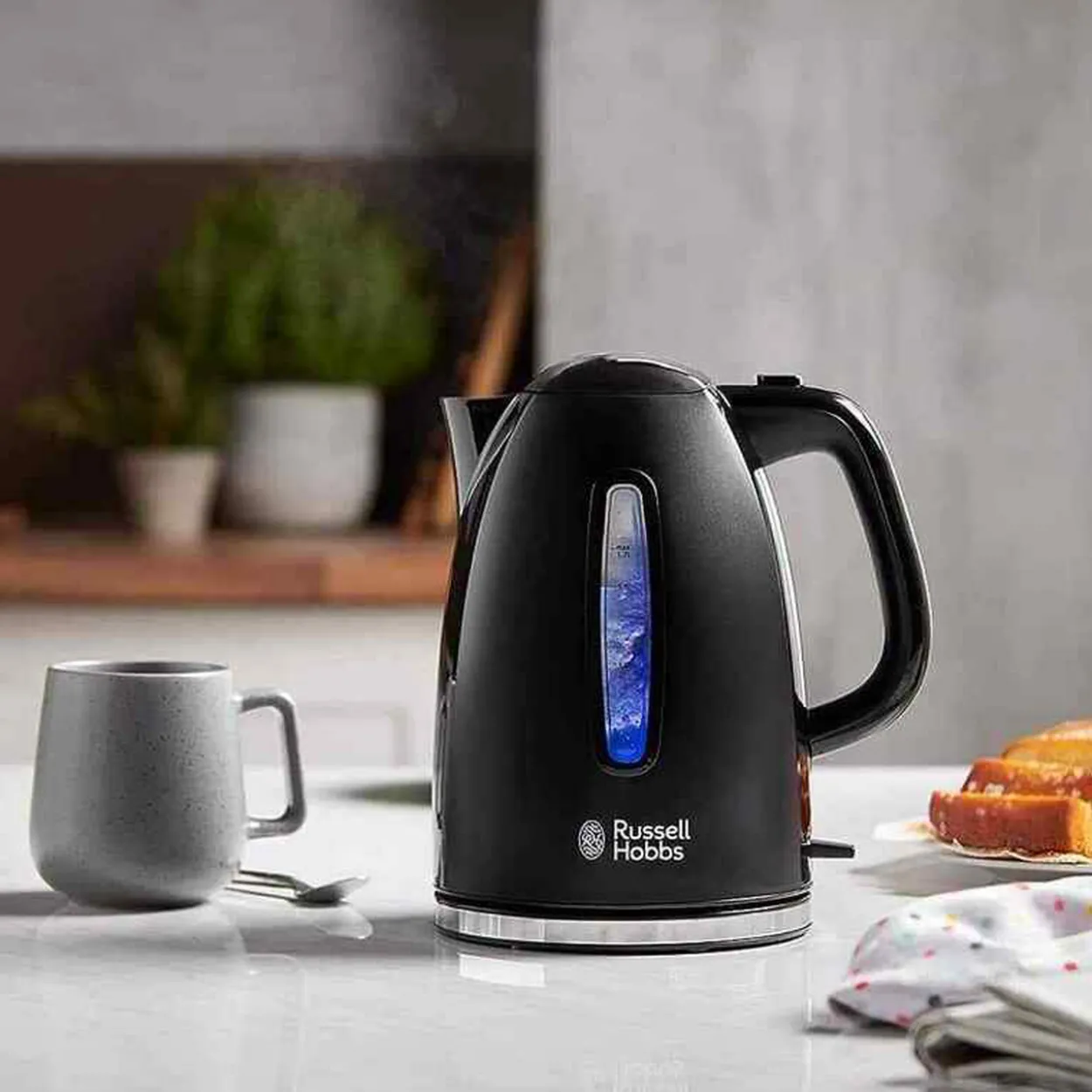 Russell hobbs vannkoker textures, svart 1,7l