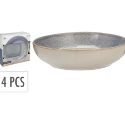 Skål stentøy ø23cm 4stk blå