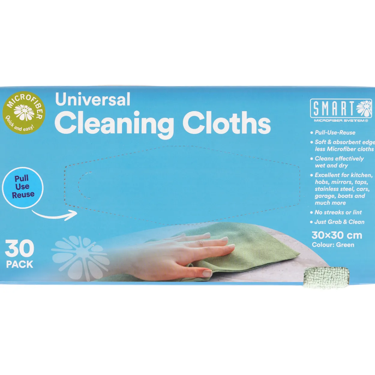 Smart microfiber universalklut 30-pk