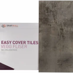 Snapwall easycover xl selvklebende flis raw concrete