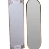 Speil aluminium oval 30x100cm gull