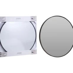 Speil aluminium rund ø60cm sort