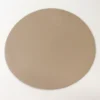 Spisebrikke rund ø38cm beige