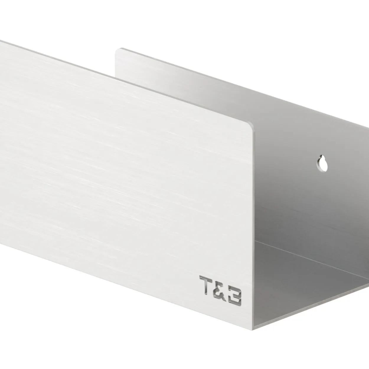 T&b hylle medium t2 børstet alu